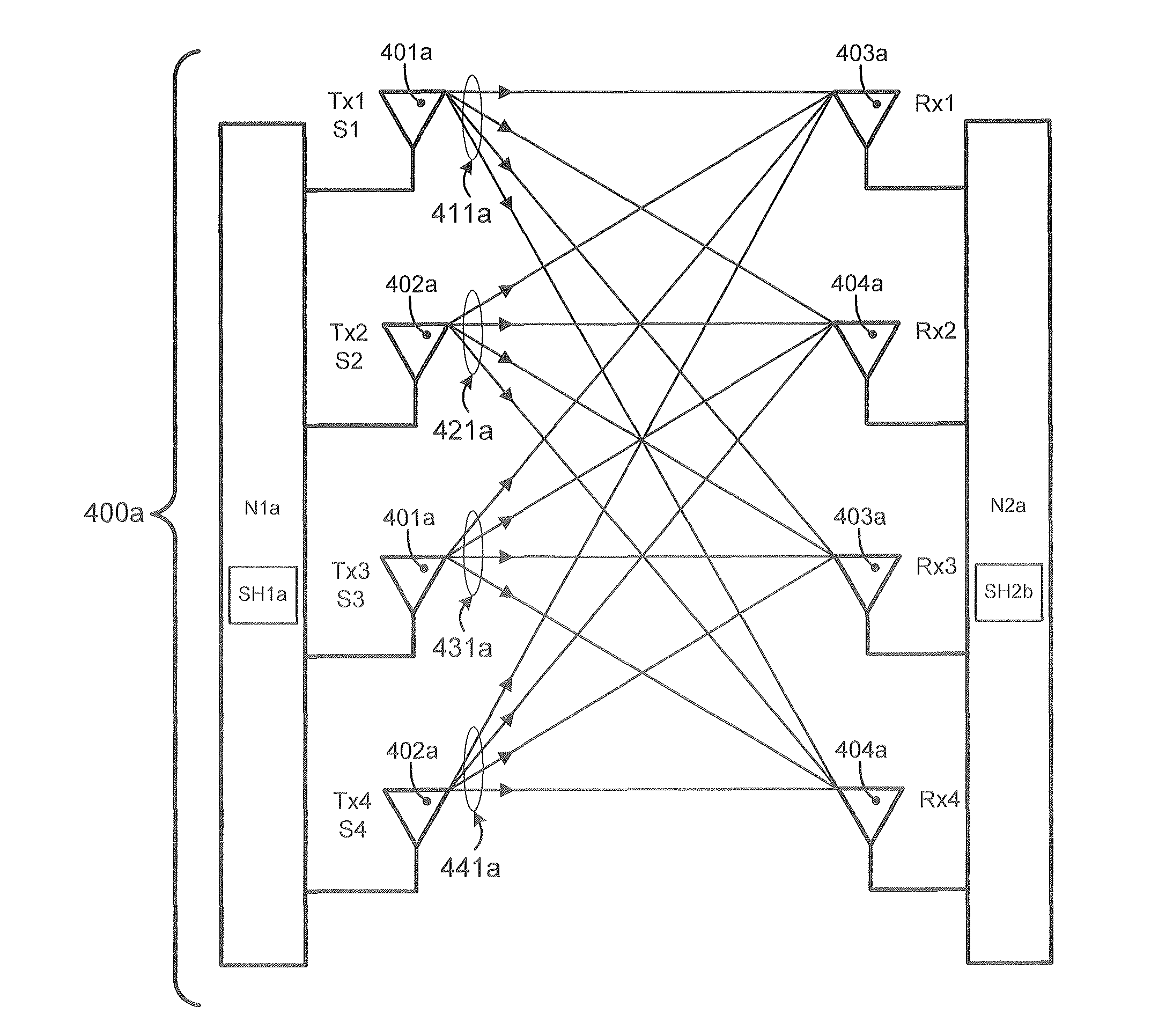 Method for backhaul link protection in a MIMO wireless link