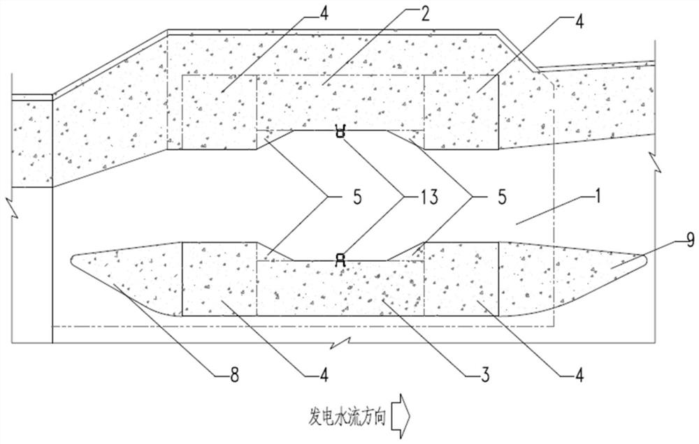 Fish collecting system and fish collecting method for collecting fish by utilizing tail water of hydropower station