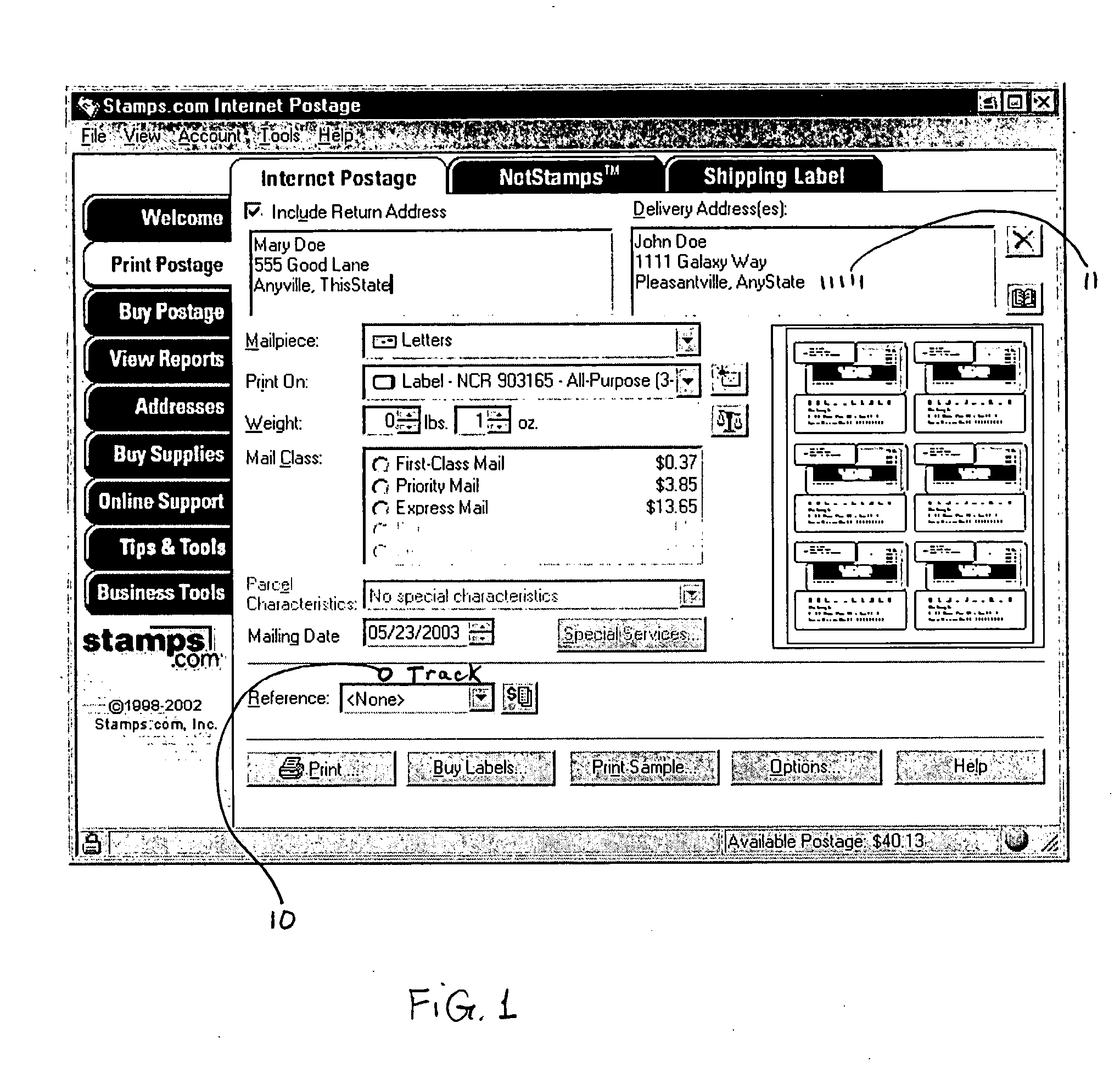 Outbound mail piece tracking