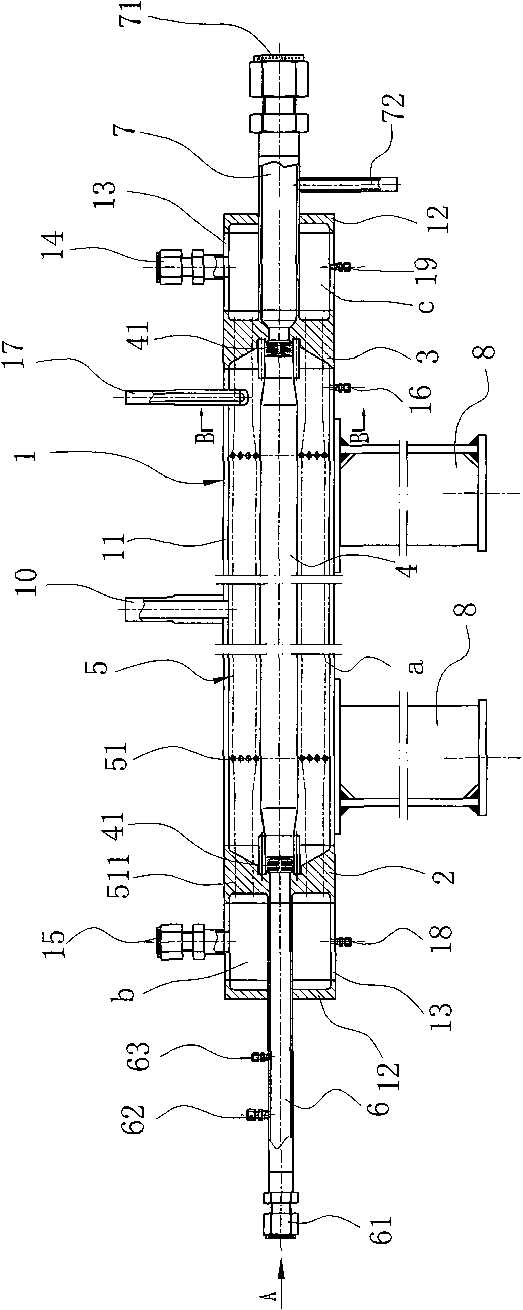 Polymer reactor with novel structure