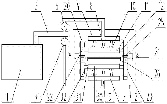 Thermal air blowing mechanism of cold end glass washer of float glass production line