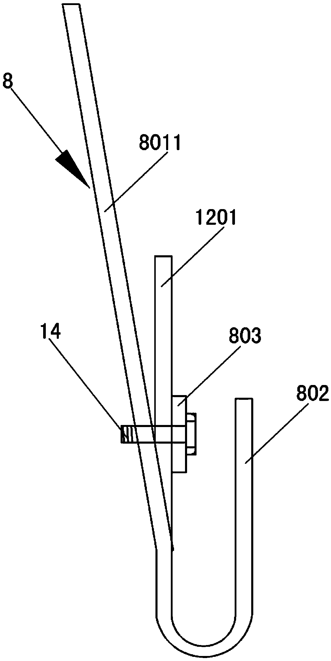 Yoke plate tightener for overhead line stringing