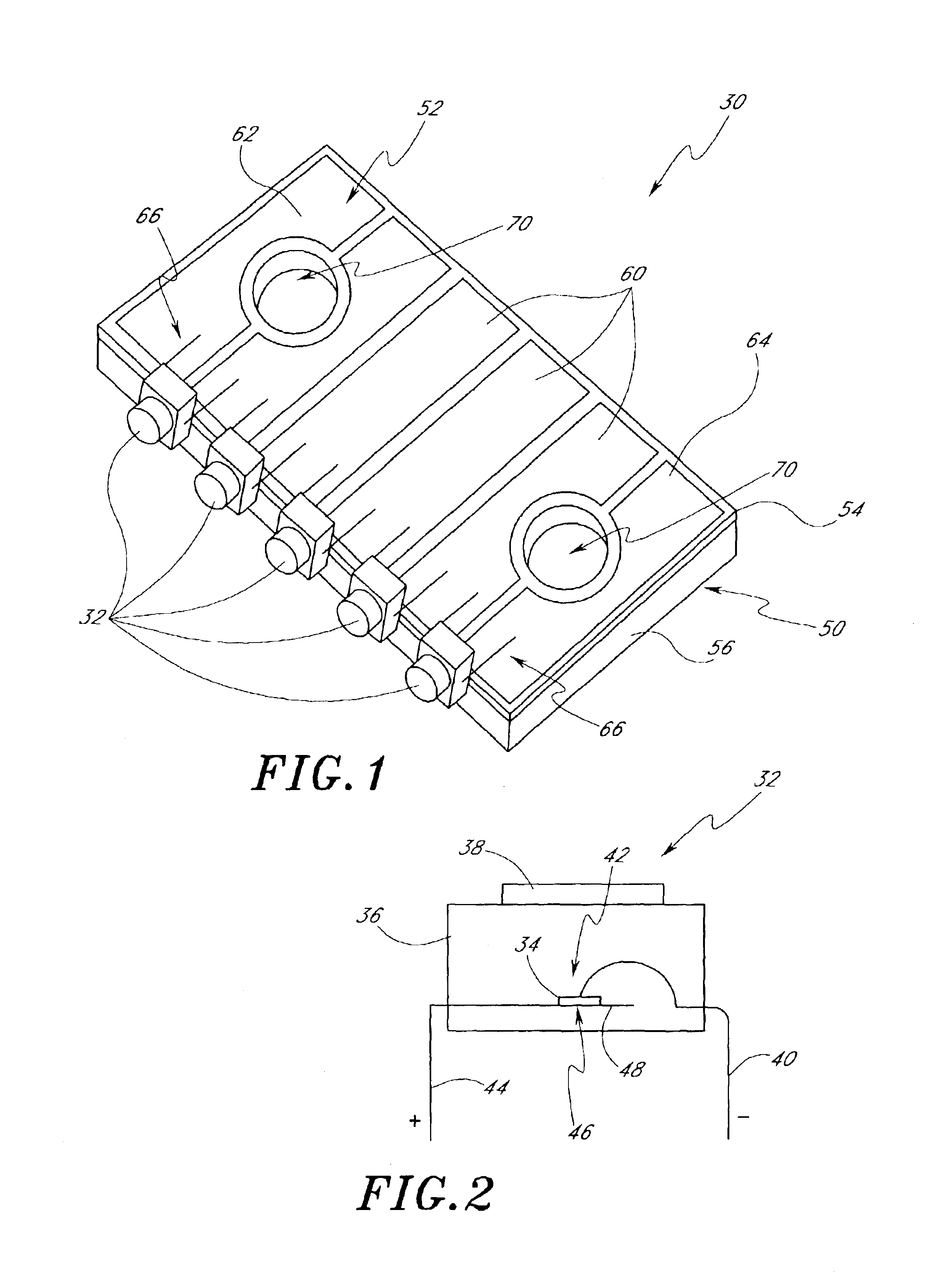 Modular mounting arrangement and method for light emitting diodes