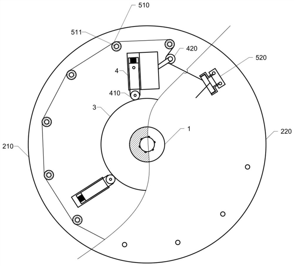 Wrapping device for cable production