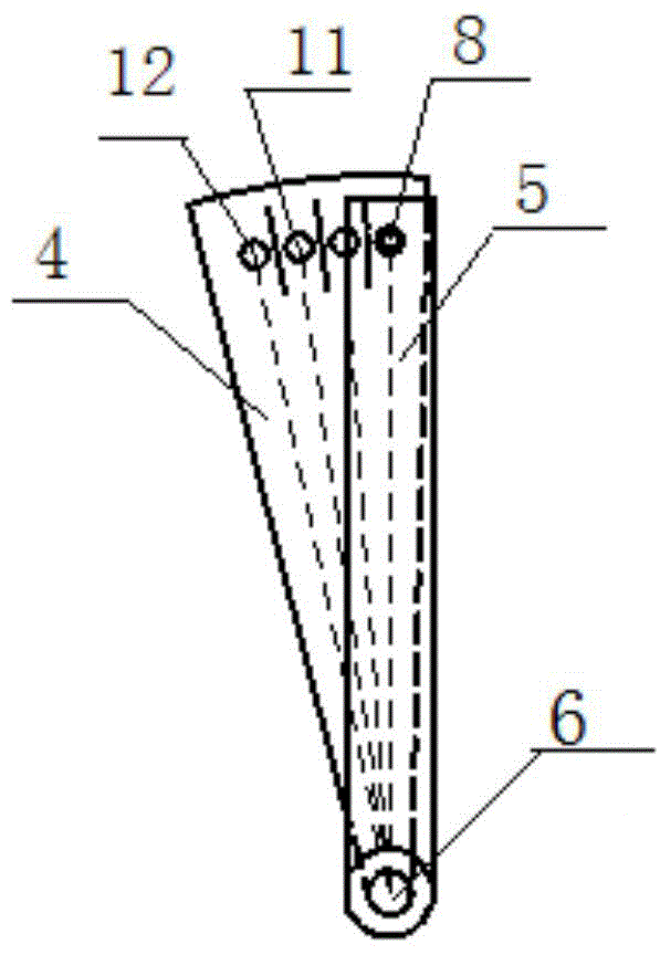 Detection apparatus of number of layers of PE tube of reeling type irrigation sprinkler