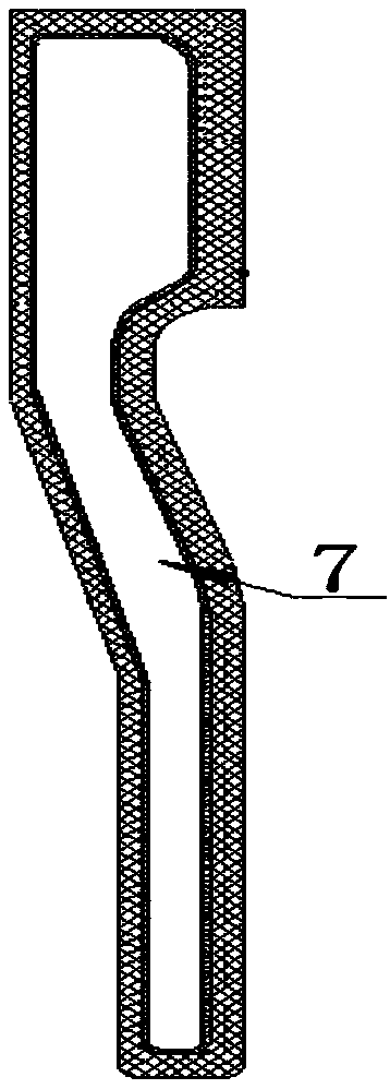 A high-elasticity hollow-shaped rubber health sole and a manufacturing process thereof