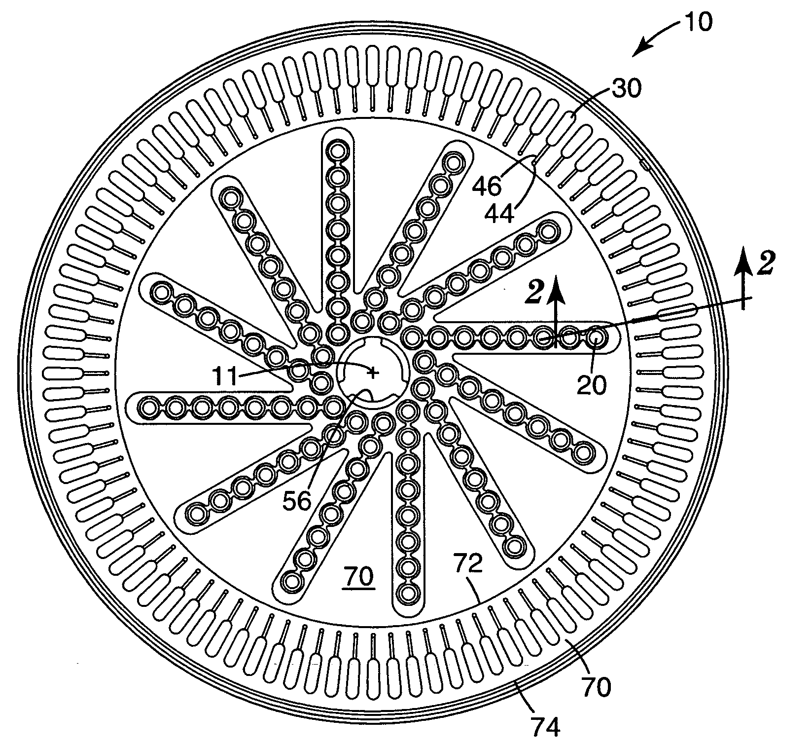 Compliant microfluidic sample processing disks