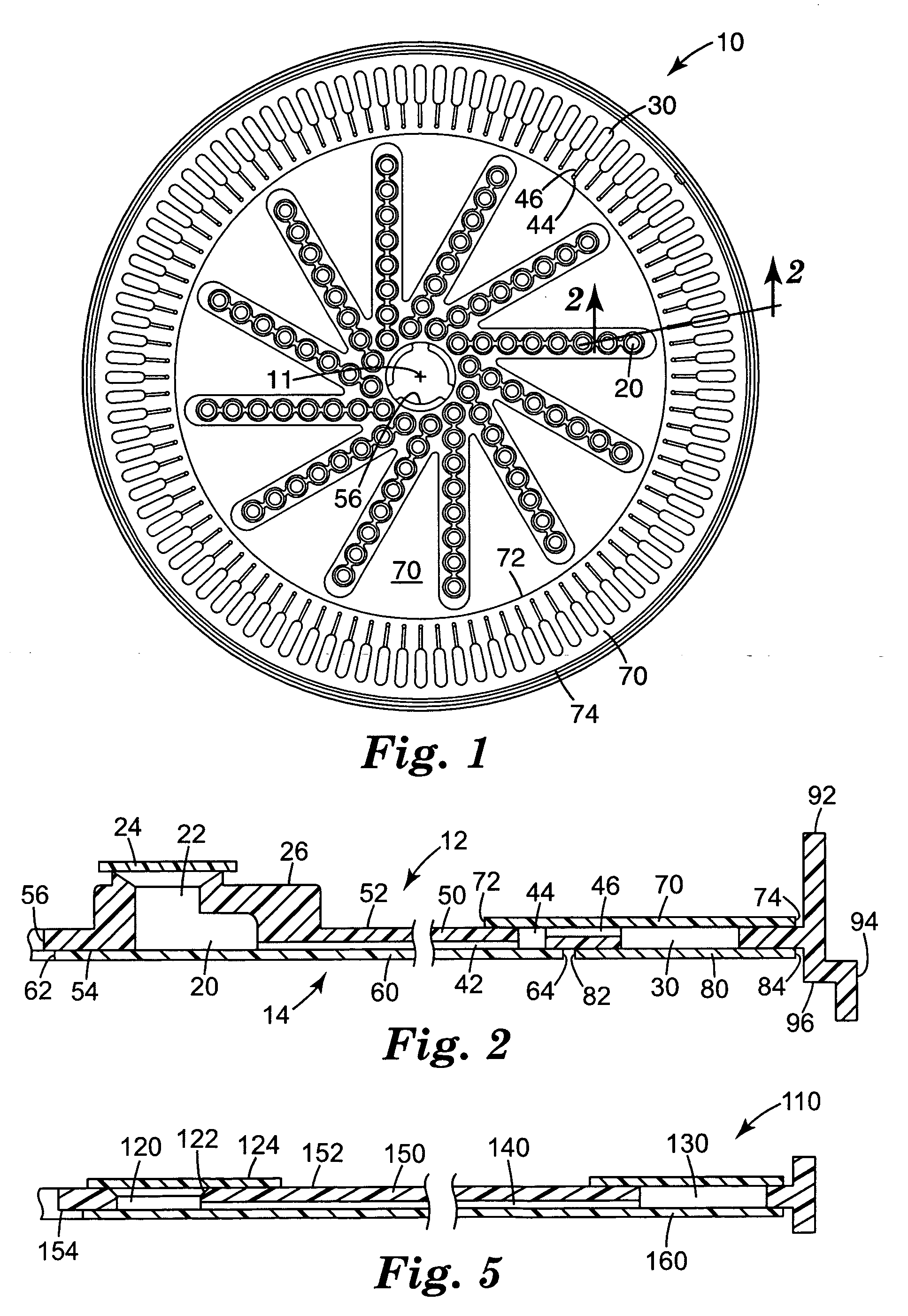 Compliant microfluidic sample processing disks