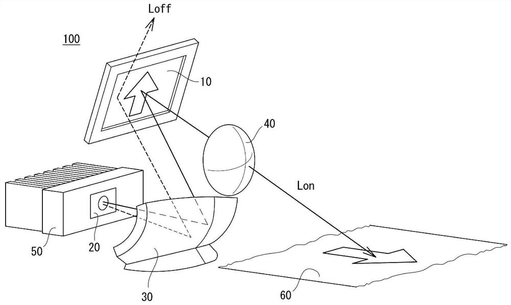 Image projection device and vehicle lamp