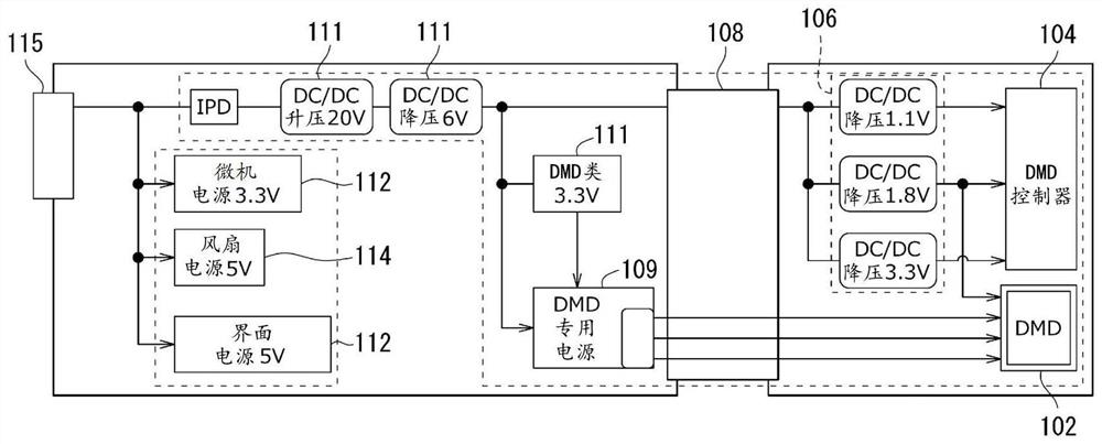 Image projection device and vehicle lamp