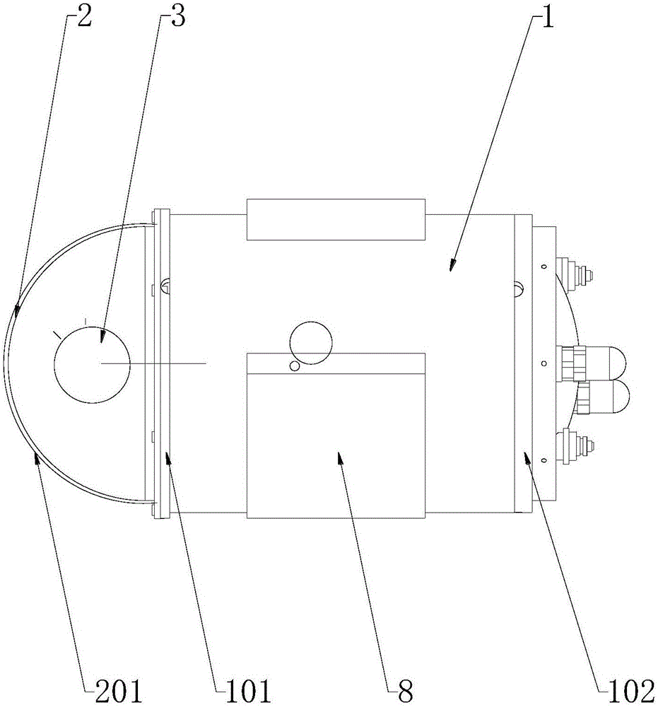 Self-adaptive buoyancy micro-calibrating collecting and distributing system for deep-sea underwater robot