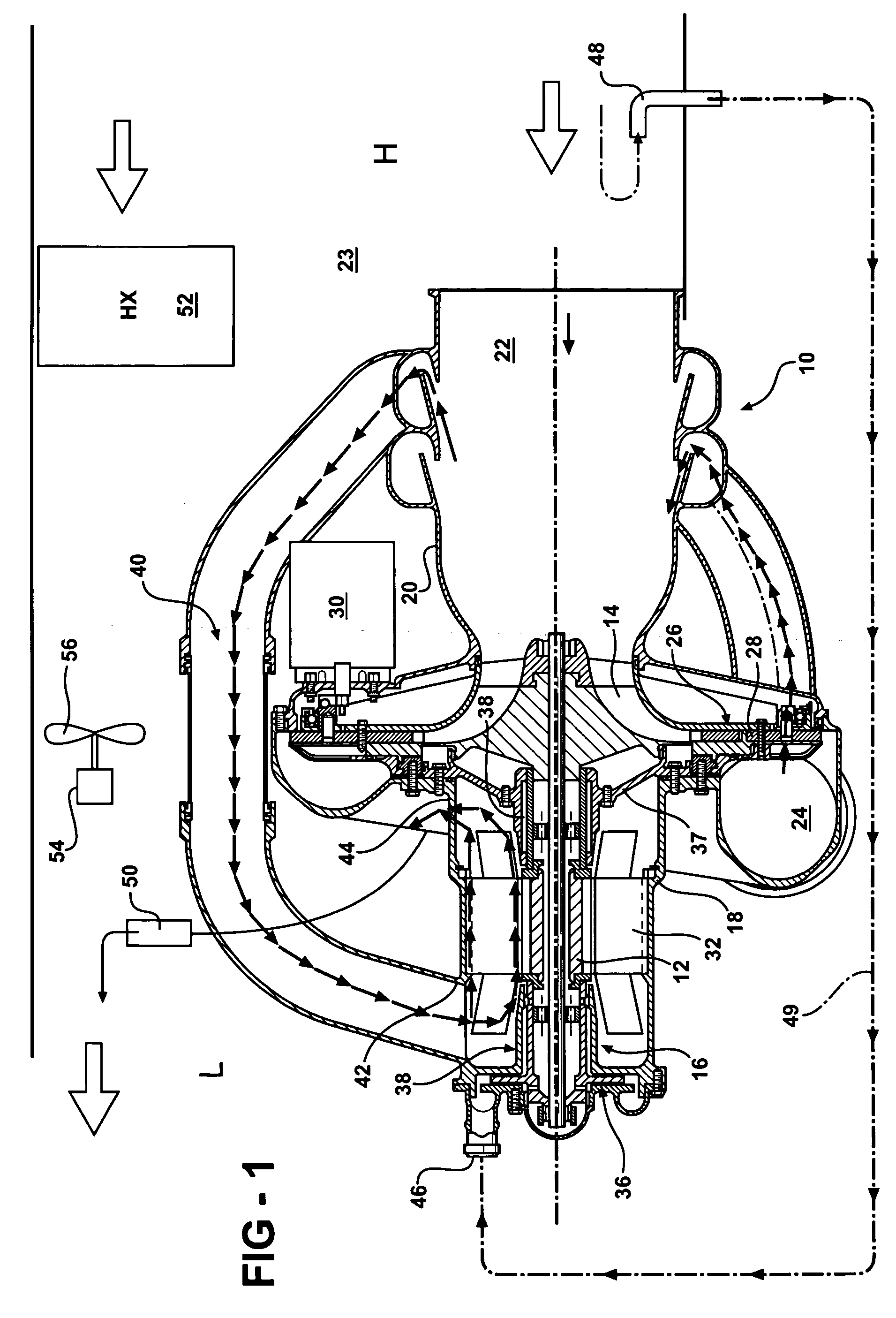 Air bearing and motor cooling