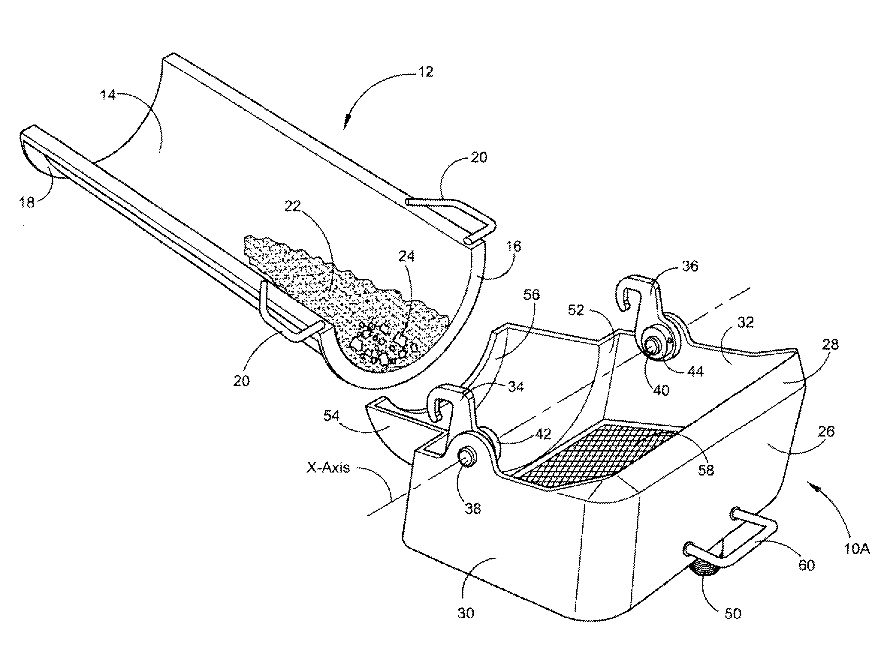 Cement slurry collection chute basin