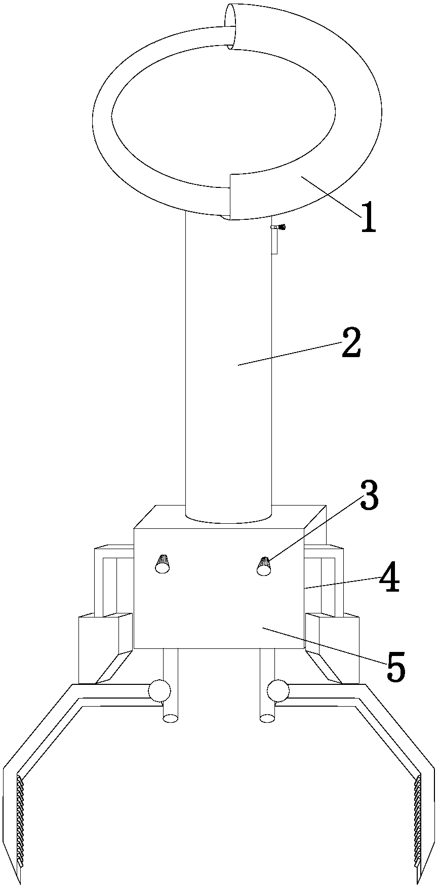 Automatic tree trimming and transplanting garden equipment special for green city construction