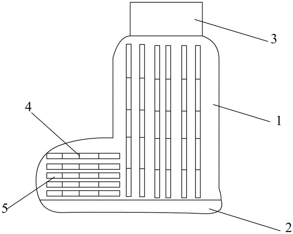 Shoe cover with PVC enclosed grooves