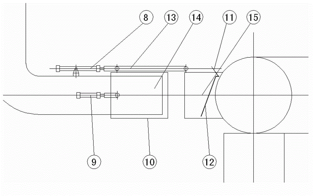 Coke oven machine side dust collection device with ground dust collection station