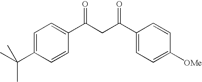 Photostable photoprotective compositions comprising dibenzoylmethane and bis-resorcinyl triazine compounds and a compound that accepts the excited triplet level energy of said dibenzoylmethane(s)