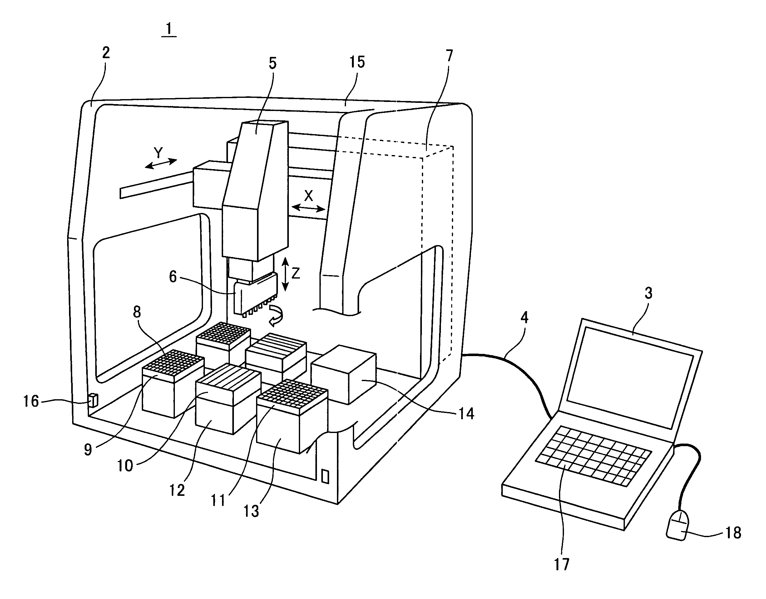 Control device for automatic liquid handling system