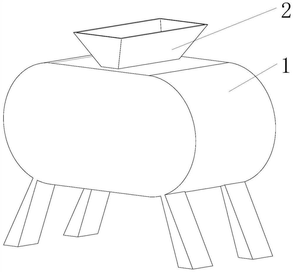 Peanut kernel shelling device