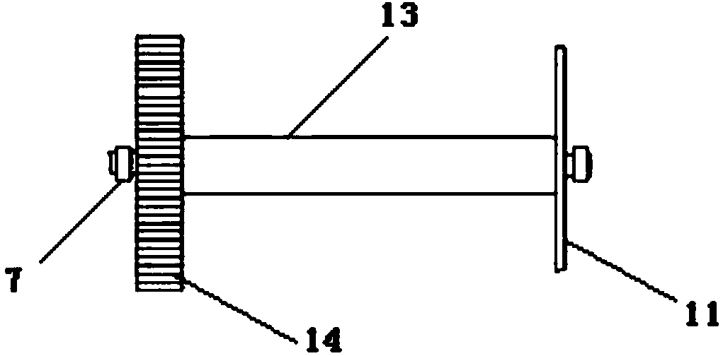 Manual gear type column switch hoisting device and application thereof