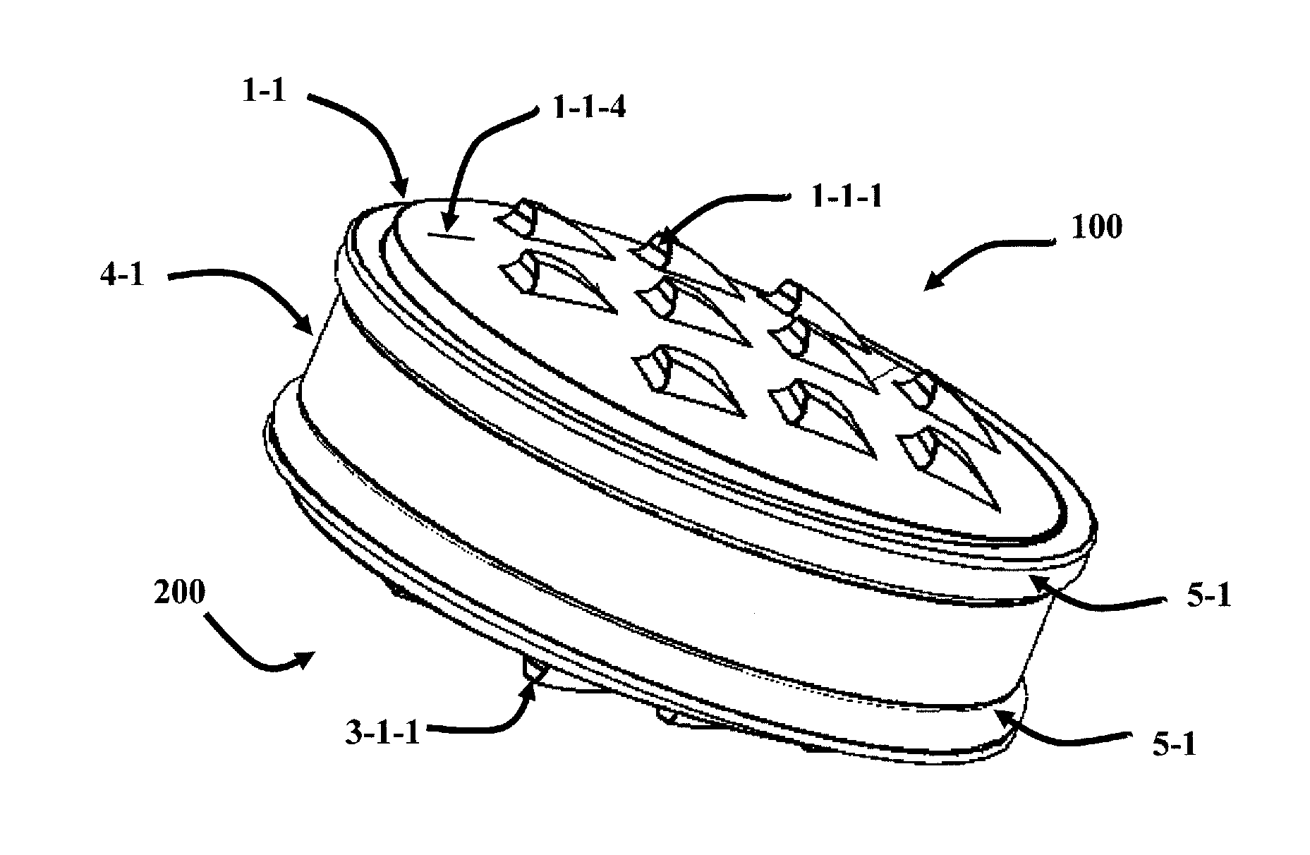 Shock absorbing, total disc replacement prosthetic