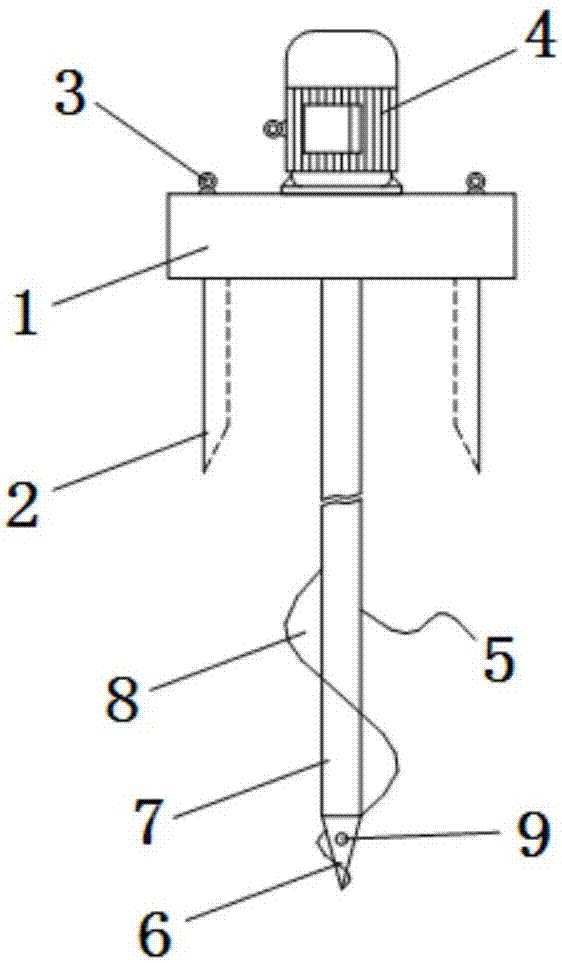 Inner drilling machine and construction method thereof