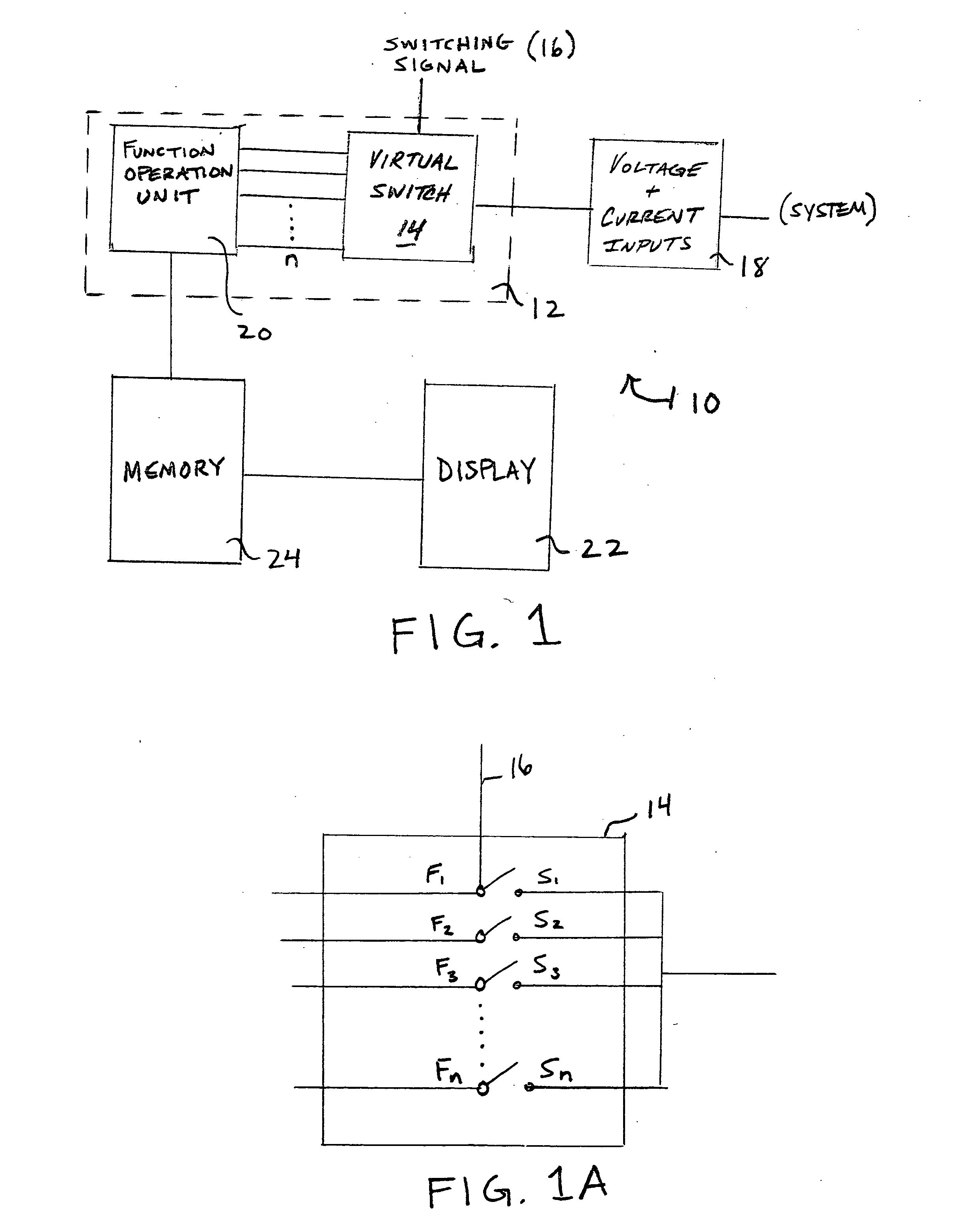 System and method utilizing virtual switching for electrical panel metering