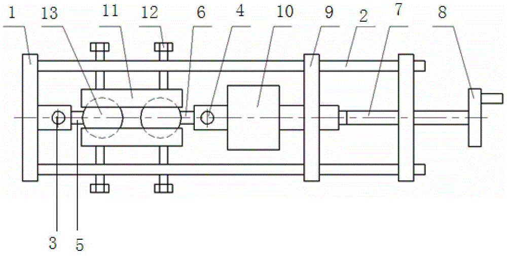 Static material layer thickness detection device between dielectric balls