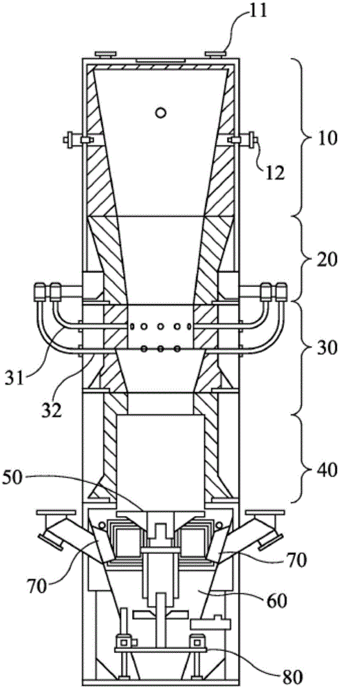 Method and device for gasifying feedstock