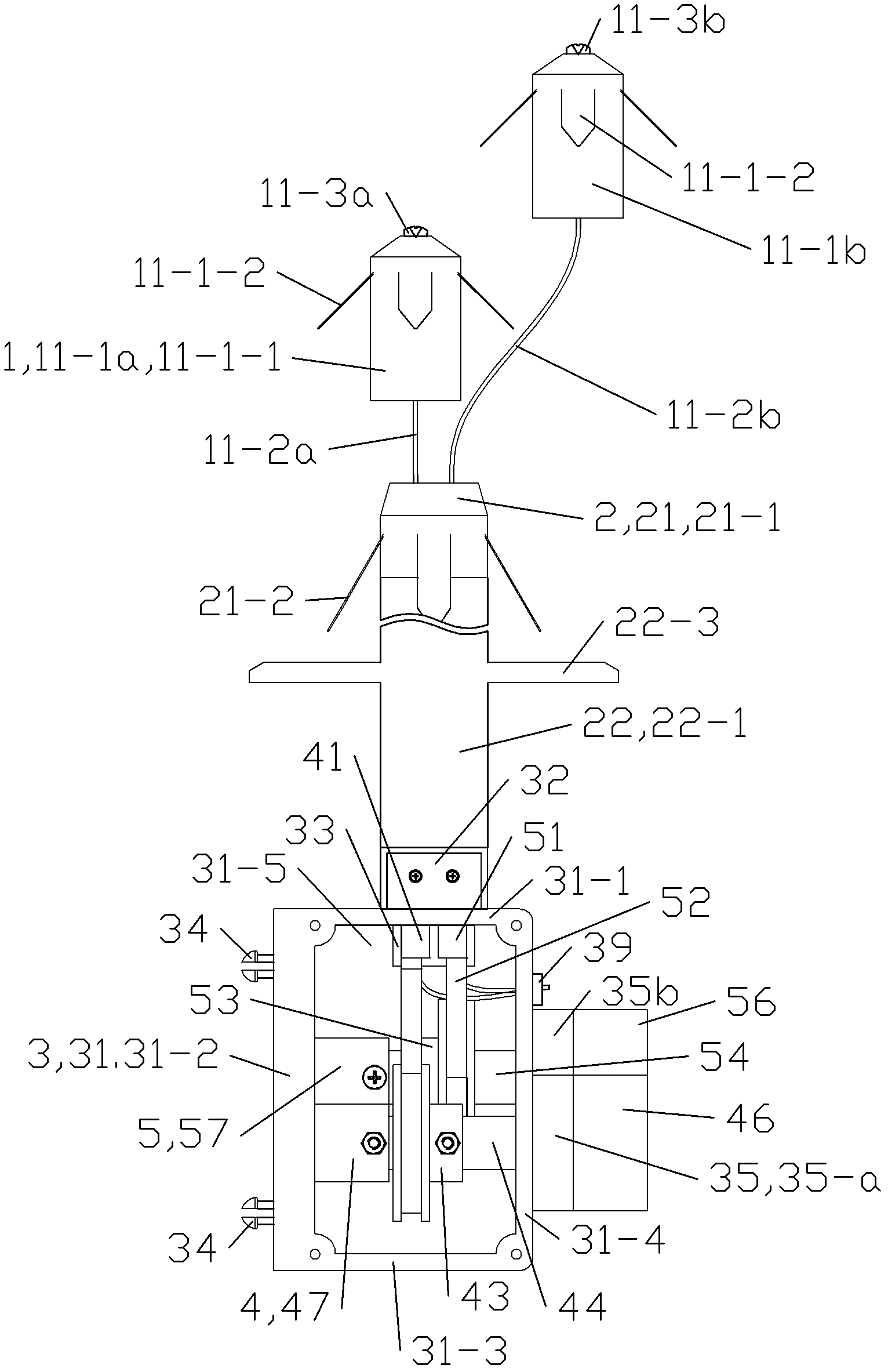 Surrounding rock separation layer displacement monitor