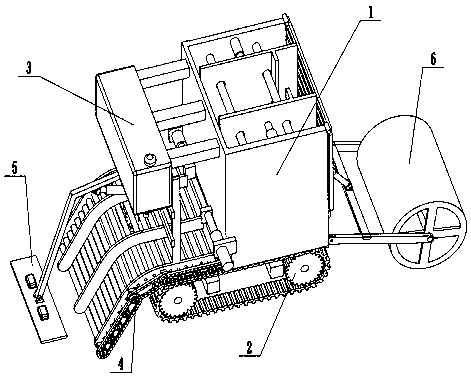 Automatic road floor tile laying equipment