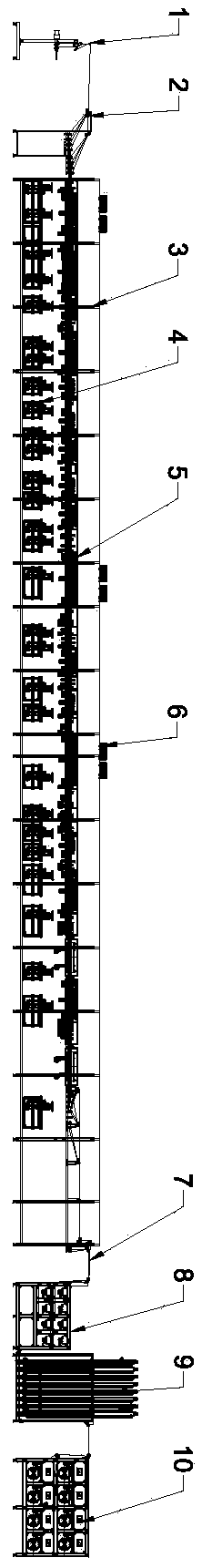 Ultra-fine wire continuous electroplating automatic production line