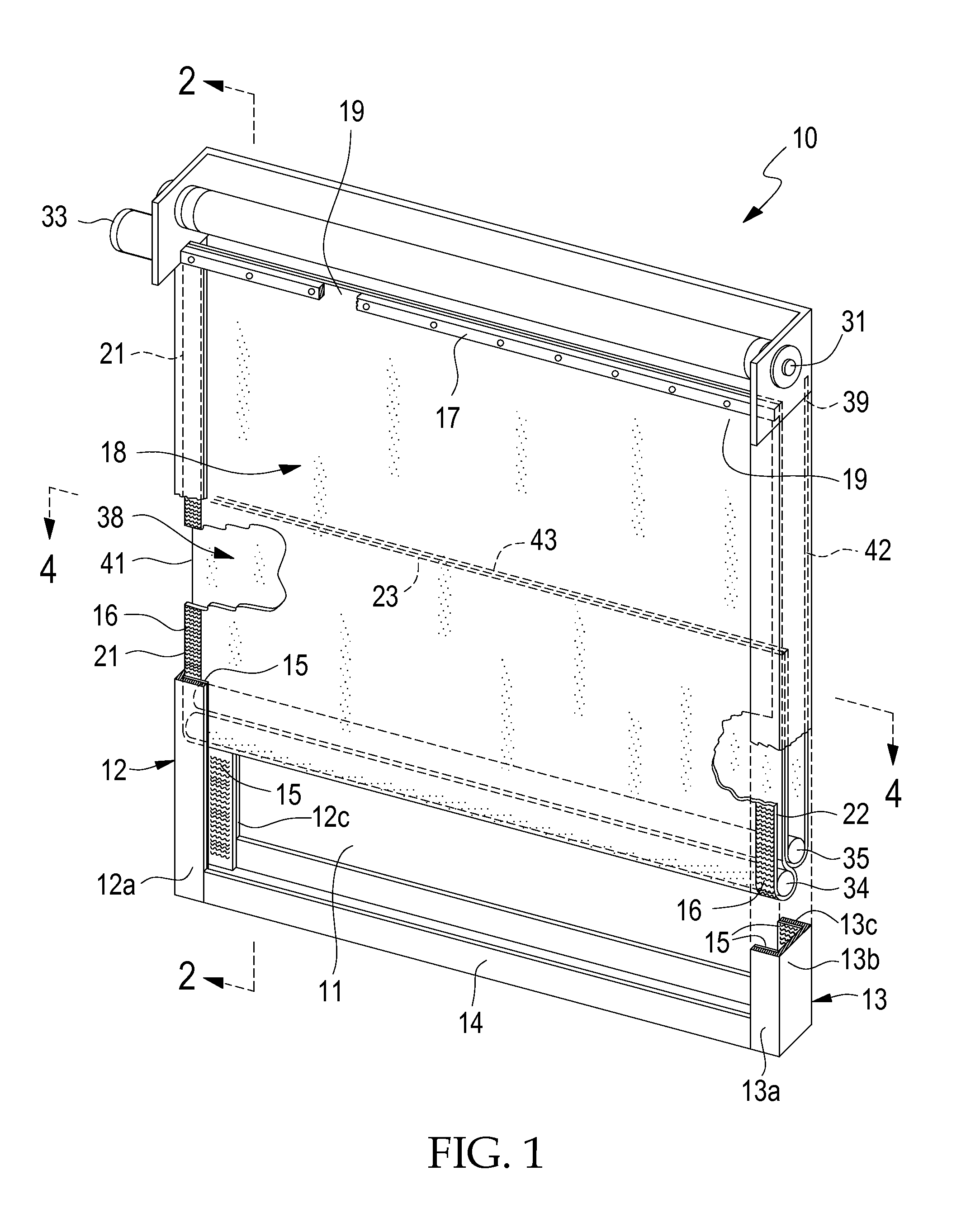 Dual curtain closure system having uni-directional securing hooks