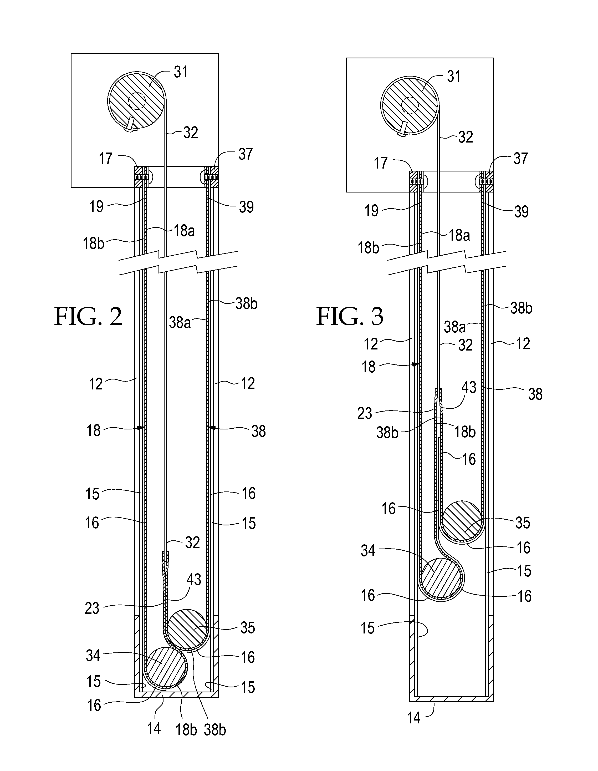 Dual curtain closure system having uni-directional securing hooks