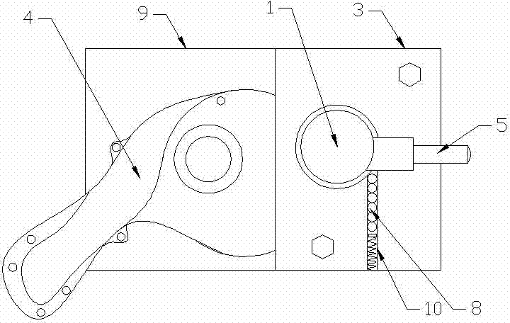 Water pump casing pin assembling device