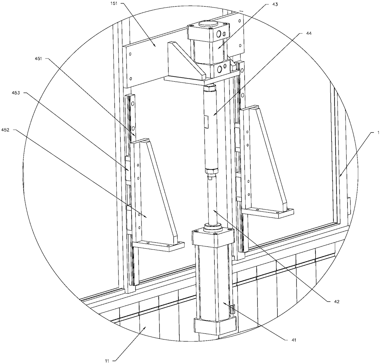 Battery jar feeding method for storage battery production