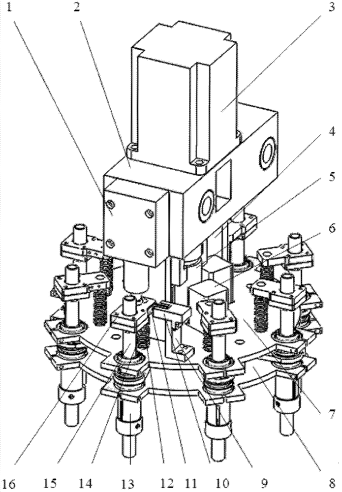 Modular high-speed mounting head for LED (light emitting diode) mounting