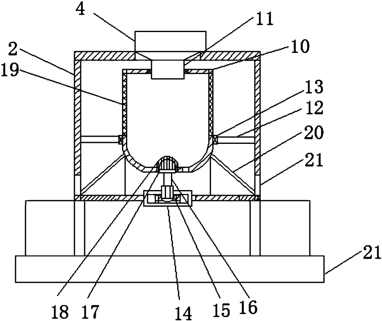 Centrifugal separation type sand screening device