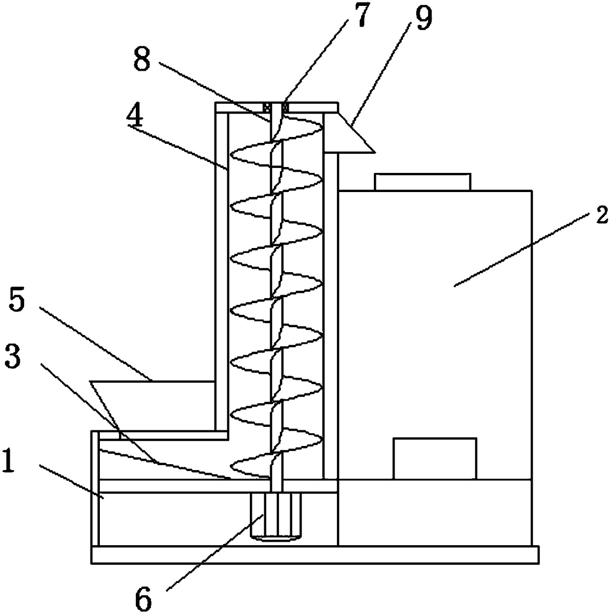 Centrifugal separation type sand screening device