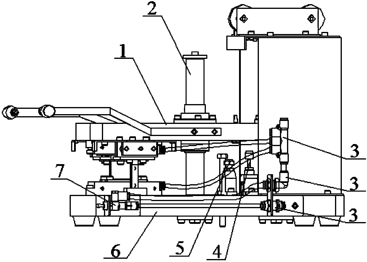 Mold core taking and placing device