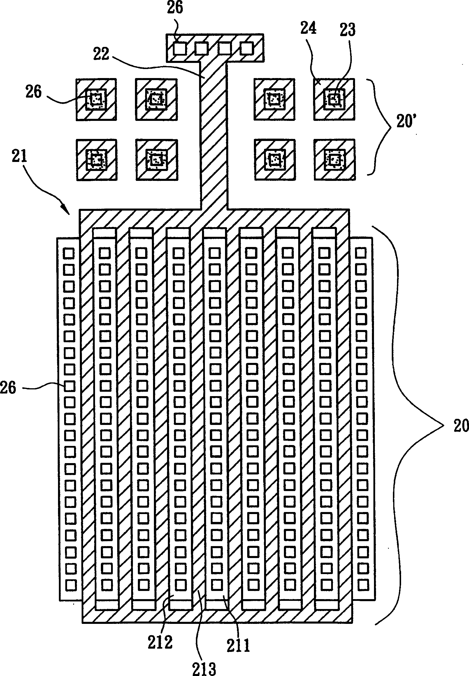 Drive transistor sructure for ink jet print head chip its making process