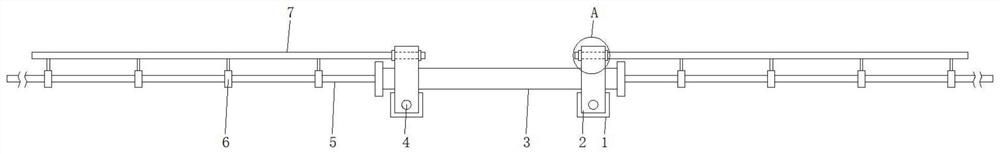 A sensor installation structure for building construction based on fiber grating