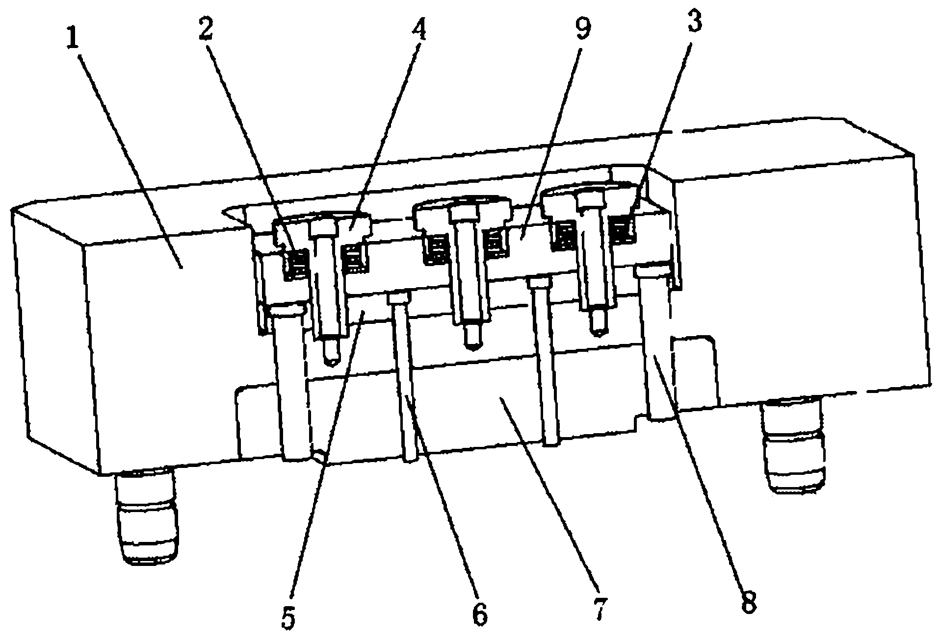 Ejection mechanism of fixed die push plate