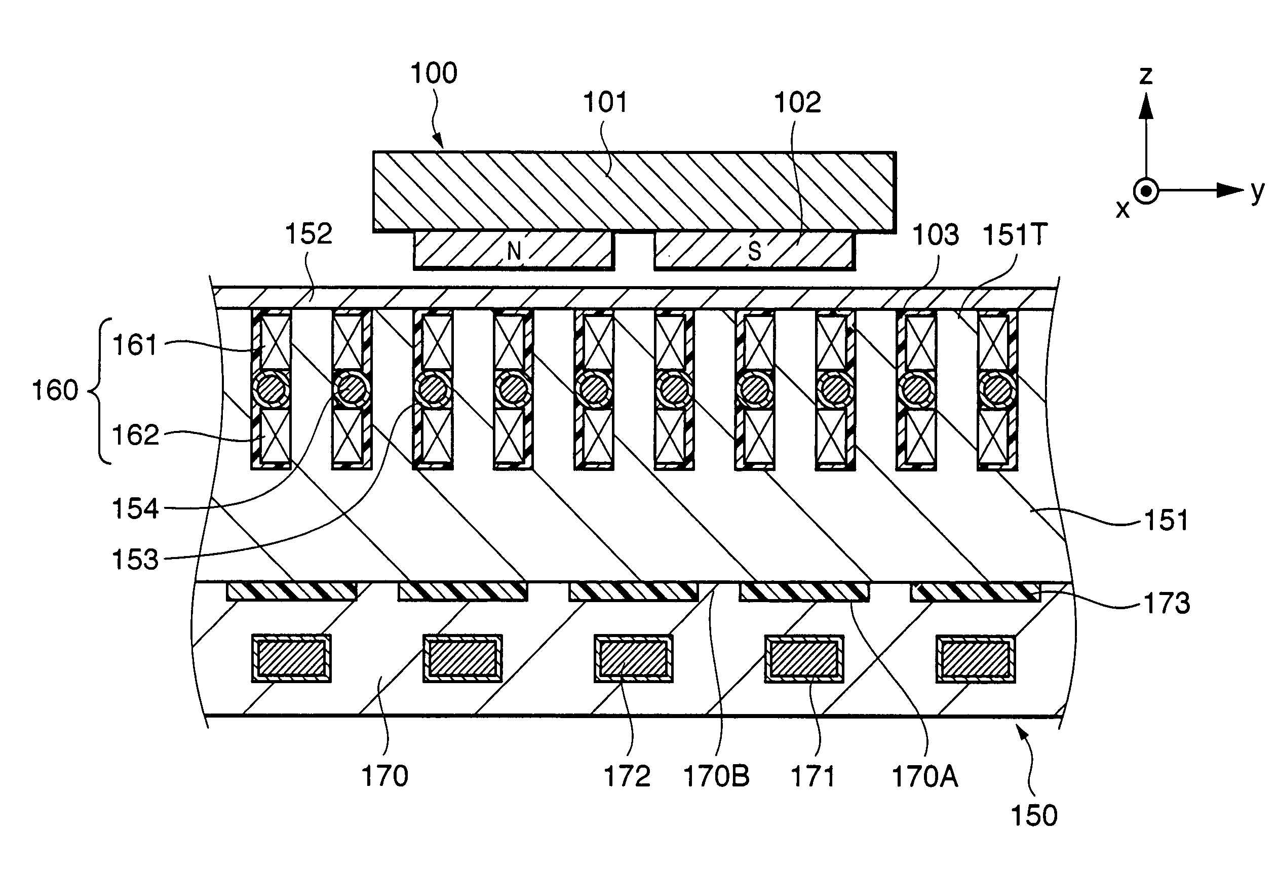 Linear motor, stage apparatus, exposure apparatus, and device manufacturing apparatus