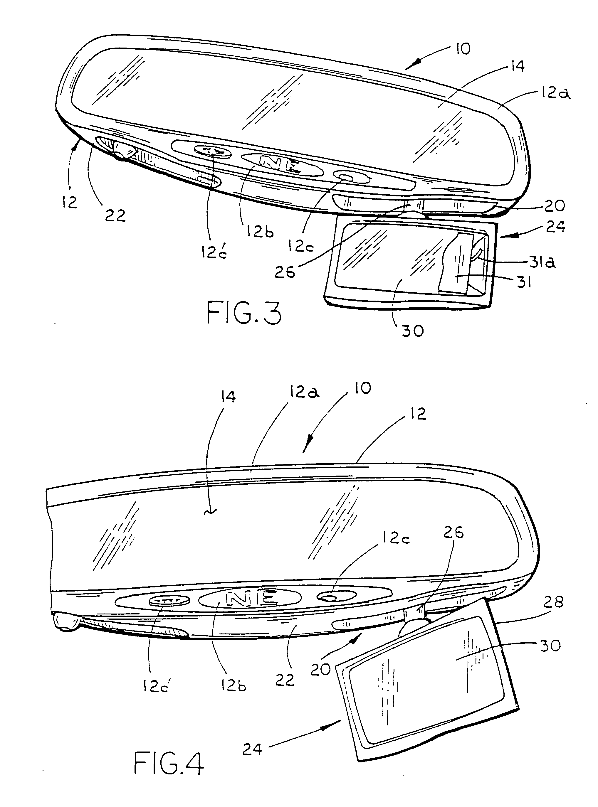 Rearview mirror assembly with utility functions