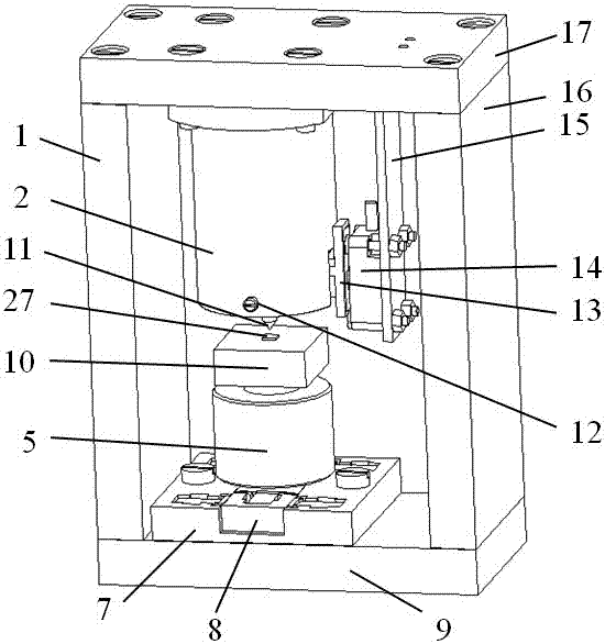 In-situ nanoindentation/nanoscratching test device based on bionic piezoelectric driving