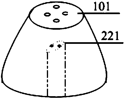 Atomizing nozzle for lift pipe of catalytic cracking device