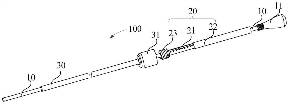 Medical measuring device and lung volume reduction system