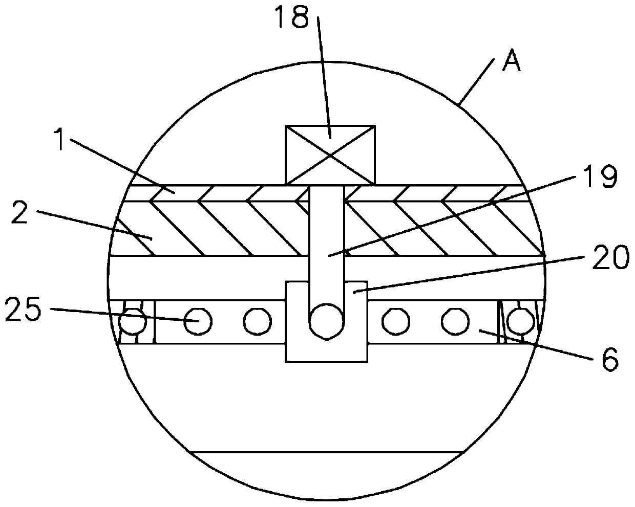 A kind of agricultural machinery device for spraying water and turning soil