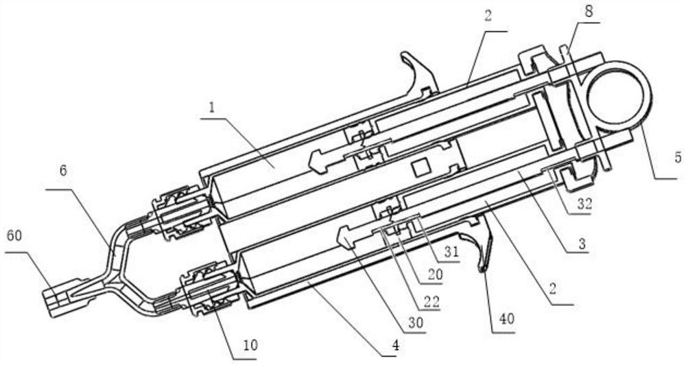 Tissue glue applying device